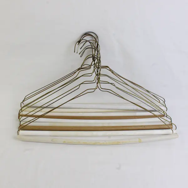 Mixed Lot of 10 Metal Wire Strut Clothes Hangers