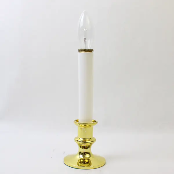 Set of 2 Battery Powered Flameless Candles 8in AA Operated Used