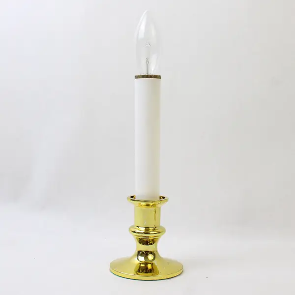 Set of 2 Battery Powered Flameless Candles 8in AA Operated Used