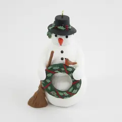 1996 Hallmark Christmas Snowman Keepsake Ornament Marjolein Bastin w/Box