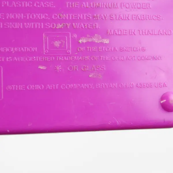 Travel Pocket Etch A Sketch by Ohio Art Sparkly Purple Glitter Version