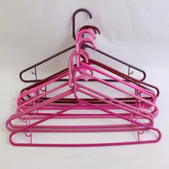 Mixed Lot of 10 Pink Clothes Hangers Closet Organization