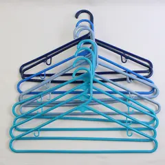 Mixed Lot of 10 Blue Clothes Hangers Closet Organization