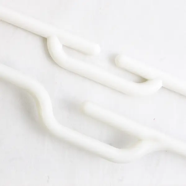 Lot of 10 Opaque White Plastic Hangers Closet Organization Storage