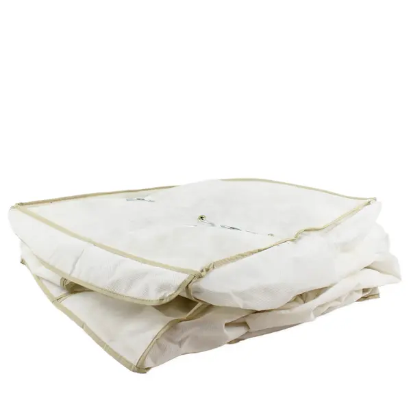 White Hanging Wardrobe Garment Bag Closet Organizer 16" x 19" x 52"