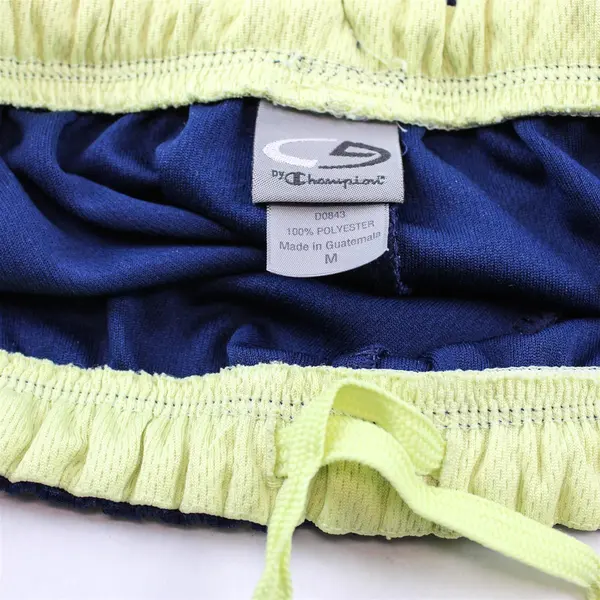 C9 by Champion Navy Blue & Yellow Cropped Wide-Leg Pants Women's Medium