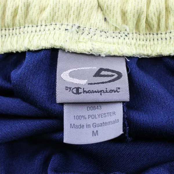 C9 by Champion Navy Blue & Yellow Cropped Wide-Leg Pants Women's Medium