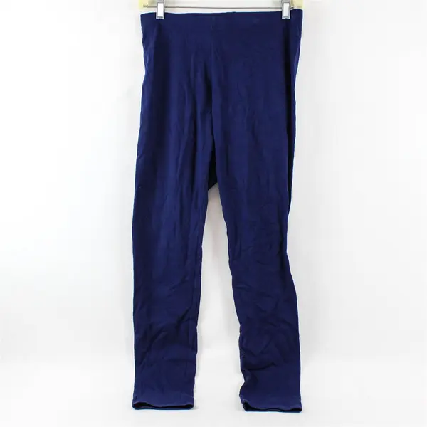 A New Approach Navy Blue Cotton Leggings Women's Medium
