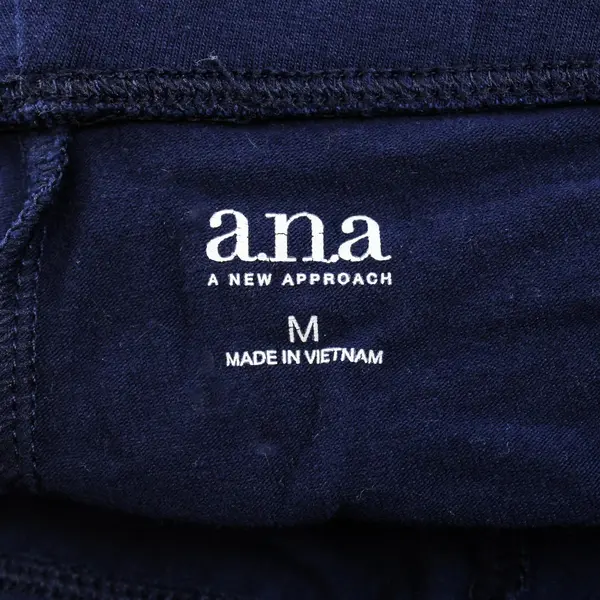 A New Approach Navy Blue Cotton Leggings Women's Medium