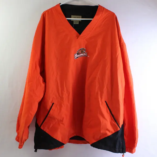 NWT Vesi Sportswear Oregon State Beavers Orange Windbreaker Pullover Adult XXL