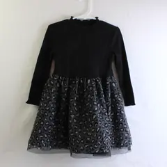 Old Navy Gray and Black Jaguar Print Tutu Dress Girls' 3T