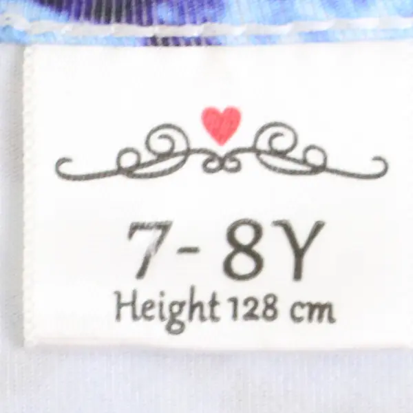 Blue Pink & Purple Mermaid Scale Print Long-Sleeved Tutu Dress Girls' 7-8Y