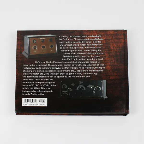 The Early Zenith Radios 1922-1927 Gilbert Hedge Durell Roth 2014 Hardcover VG