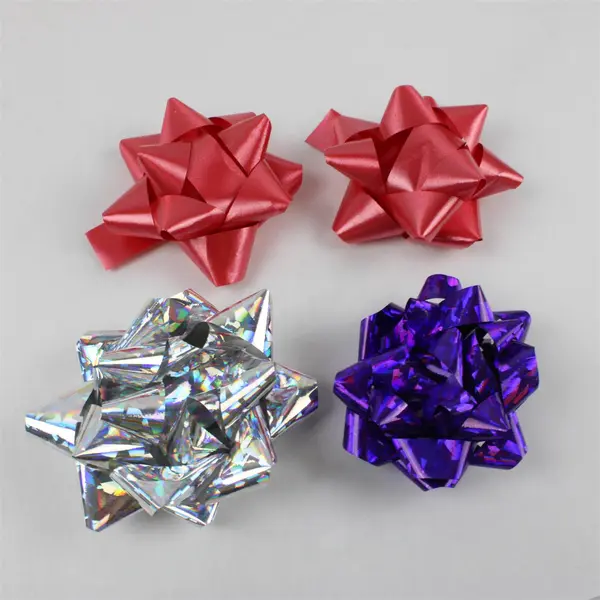 Lot of 11 Christmas & Party Decorations - 7 Bows 4 Ribbons Gift Wrap