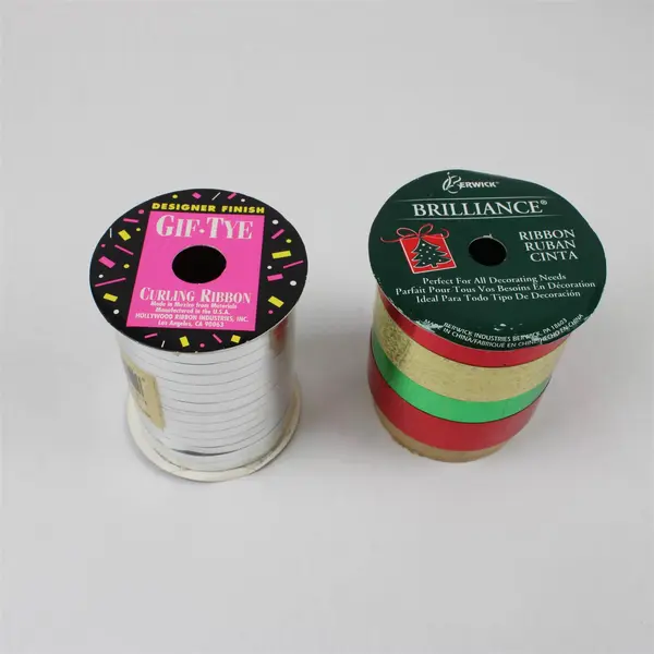 Lot of 11 Christmas & Party Decorations - 7 Bows 4 Ribbons Gift Wrap