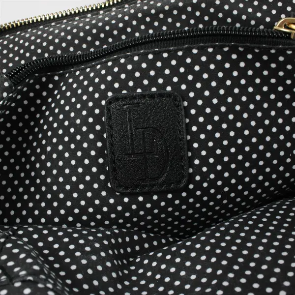 Black Crossbody Handbag Small Compact Women's Purse