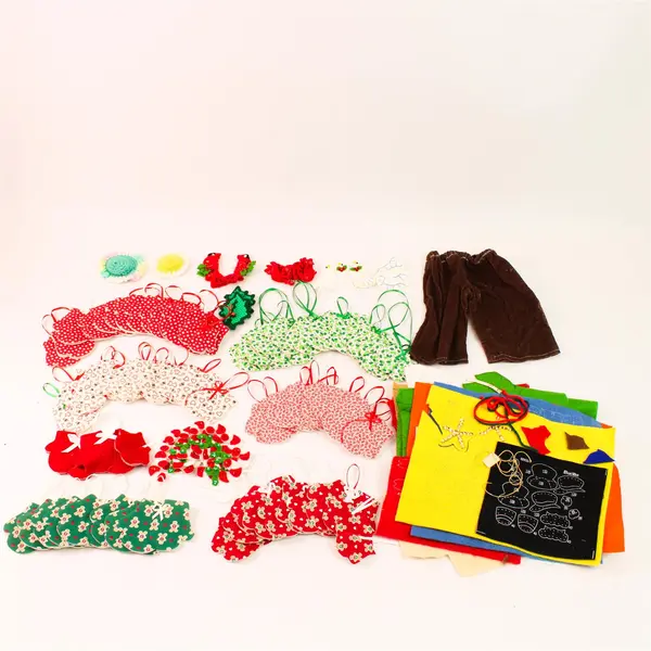 Lot of Mixed Assorted Fabrics for Quilting Sewing Crafts 