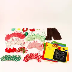 Lot of Mixed Assorted Fabrics for Quilting Sewing Crafts 