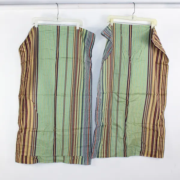 IKEA Set of 2 King/Super King Size Pillow Cases Multicolor Stripes - 100% Cotton