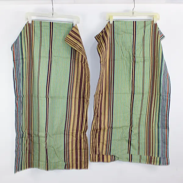 IKEA Set of 2 King/Super King Size Pillow Cases Multicolor Stripes - 100% Cotton