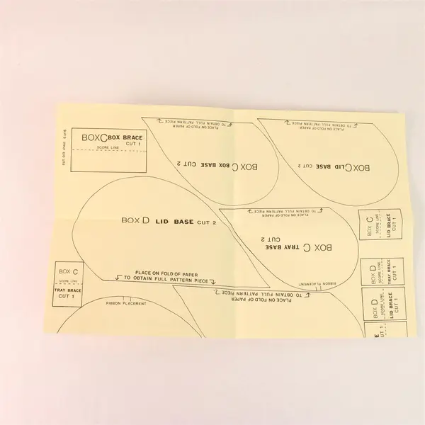 Within My Heart Fabric Covered Boxes Pattern 019 by Amity Publications 1986