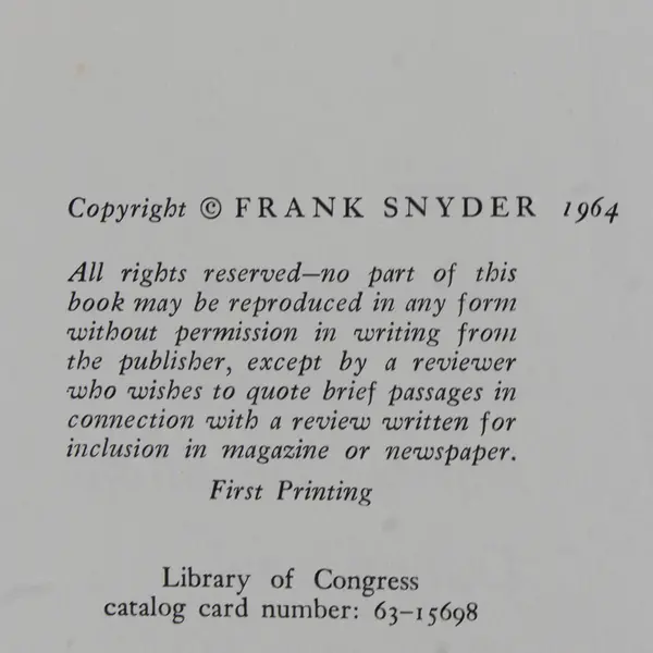 Life Under Sail Collected & Annotated by Frank Snyder 1964 1st Edition HC DJ