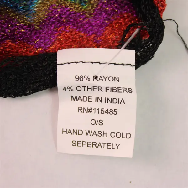 Colorful Rayon Scarf 5ft x 1ft Lightweight Women's Wrap