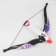 NOT WORKING Nerf Rebelle Heart-Breaker Pink Purple White Kids Toy BOW ONLY