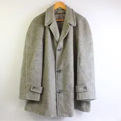 Vintage Unbranded Men's 50R Gray Wool Satin-Lined Single Breasted Pea Coat