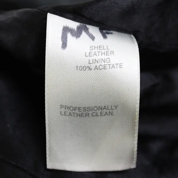 Vintage Classiques Entier Women's M Dark Green Full Zip Collared Leather Jacket