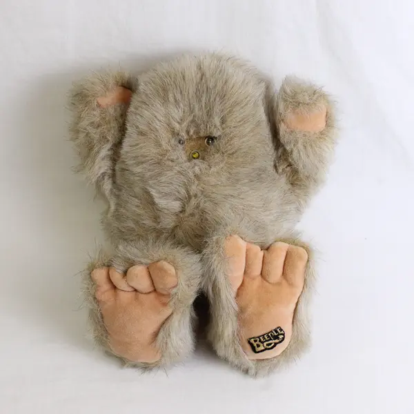 Beeple Vintage Plush Lt Brown Bigfoot Yeti Carousel Toys w Sounds & Light #2574A