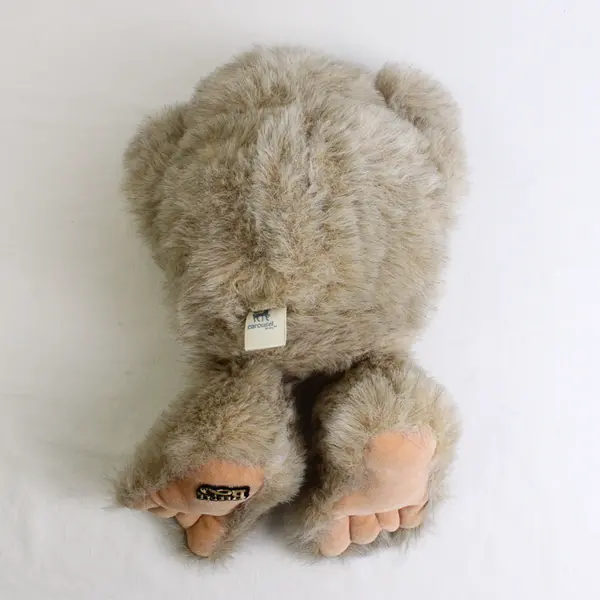 Beeple Vintage Plush Lt Brown Bigfoot Yeti Carousel Toys w Sounds & Light #2574A