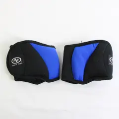 Athletic Works Set of 2 Black and Blue Adjustable Ankle Wrist Weights