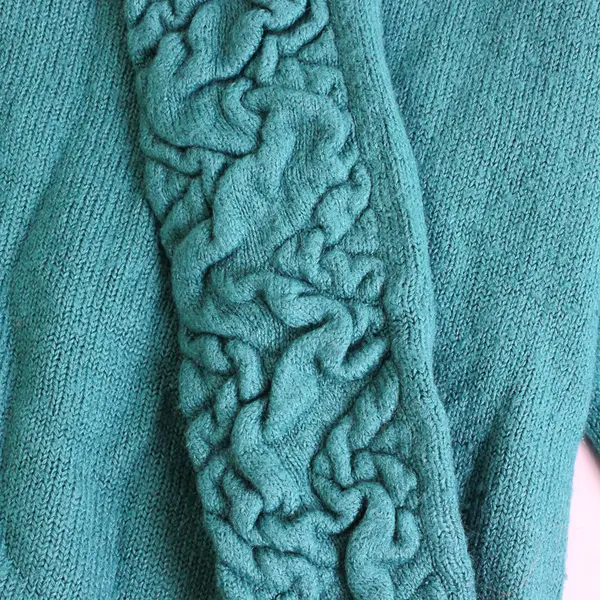 Sag Harbor Women’s M Teal Embellished Collar - Shirt/Cardigan Set