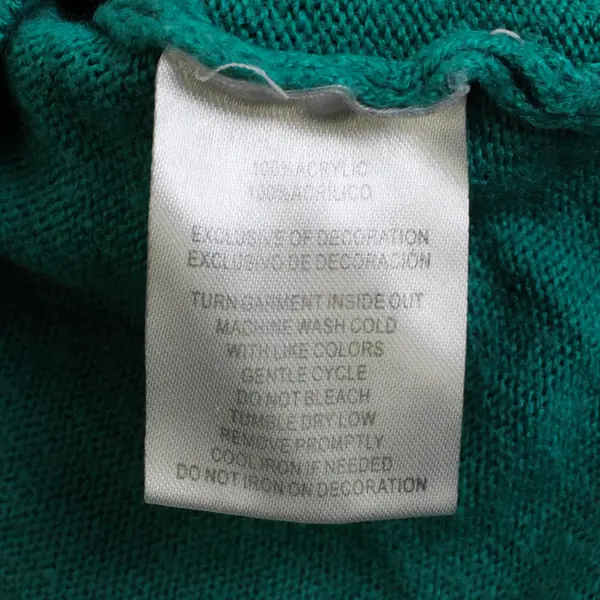 Sag Harbor Women’s M Teal Embellished Collar - Shirt/Cardigan Set