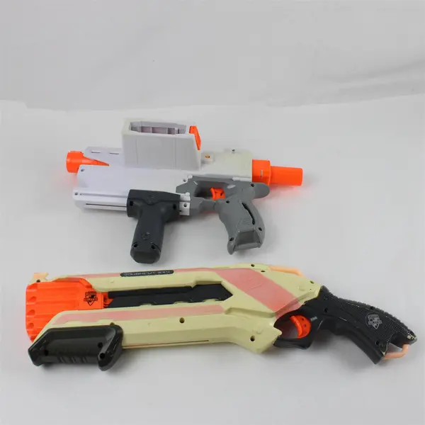 Lot of 2 Nerf N-Strike Elite Rough Cut 2x4 + Modulus Mediator Blasters - Parts