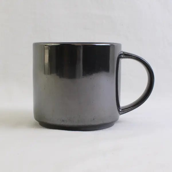 2013 Starbucks Mug, Metallic Grey, 14 fl oz. 