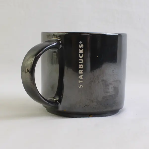 2013 Starbucks Mug, Metallic Grey, 14 fl oz. 