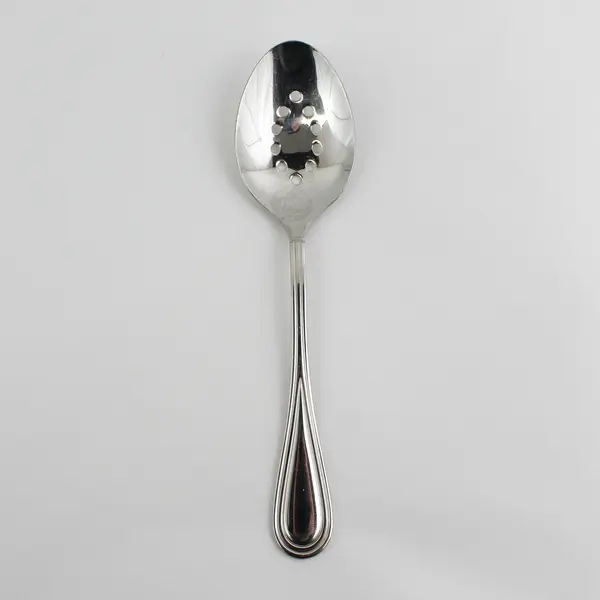 Gourmet Settings GON23 18/10 SS Pierced Serving Spoon 9.75" Rare HTF Pattern