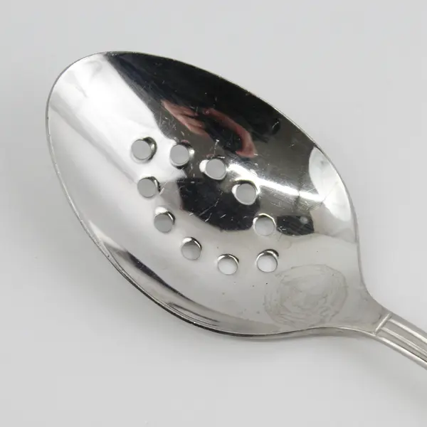 Gourmet Settings GON23 18/10 SS Pierced Serving Spoon 9.75" Rare HTF Pattern