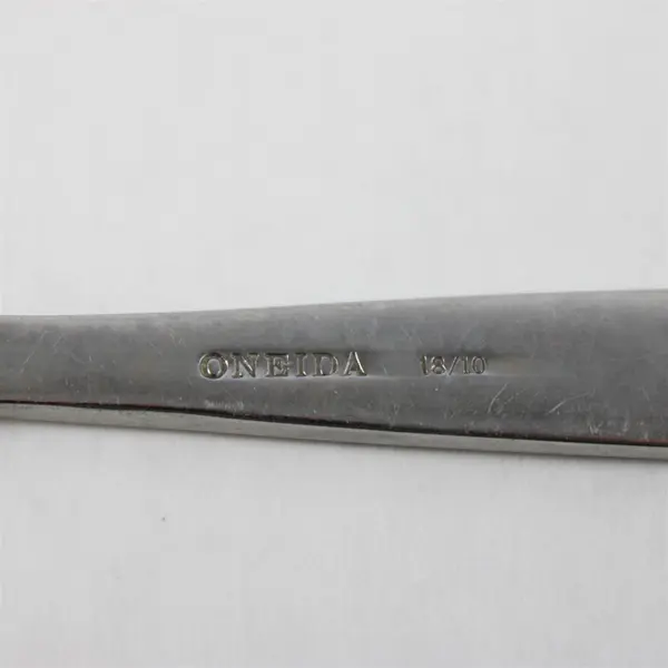 Set of 2 Oneida Sparta Stainless Oval Soup Spoons 7.25" Flatware