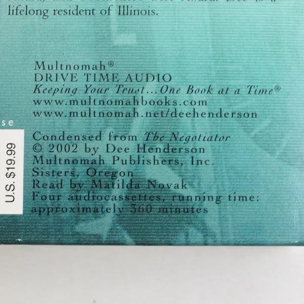 The Negotiator Set 4 Audio Cassettes, Book 1, O'Malley Ser, Dee Henderson  2002