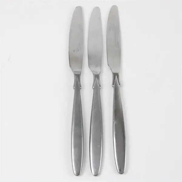 Set of 3 Oneida Sparta French Solid Stainless Knives 