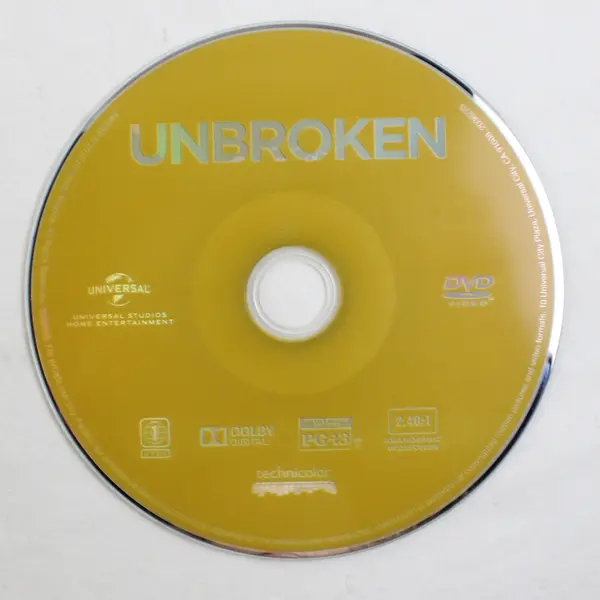 Unbroken DVD, 2014 Universal Pictures