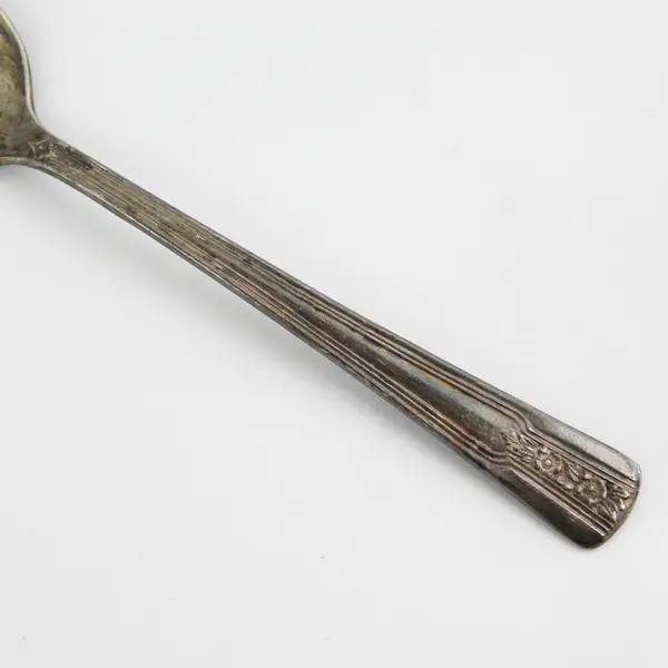 Vintage Wm A Rogers Louisiane Pattern Silverplate Teaspoon 6" Tarnished