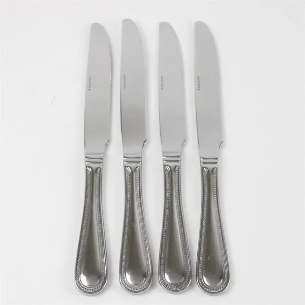 Set of 4 Wallace Silversmiths Continental Bead Stainless New French Solid Knives