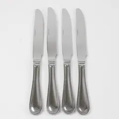 Set of 4 Wallace Silversmiths Continental Bead Stainless New French Solid Knives