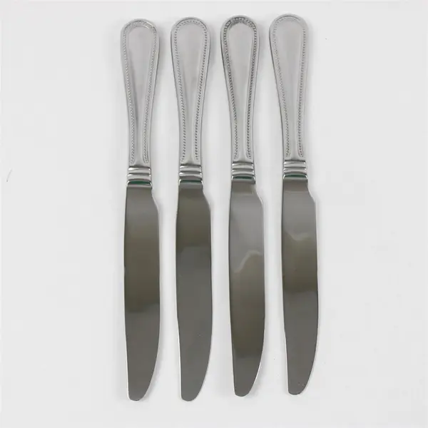 Set of 4 Wallace Silversmiths Continental Bead Stainless New French Solid Knives