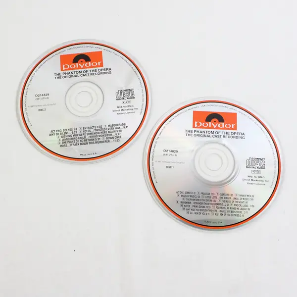 The Phantom Of The Opera Original Cast & London Cast Recordings, 1987  831 273-2