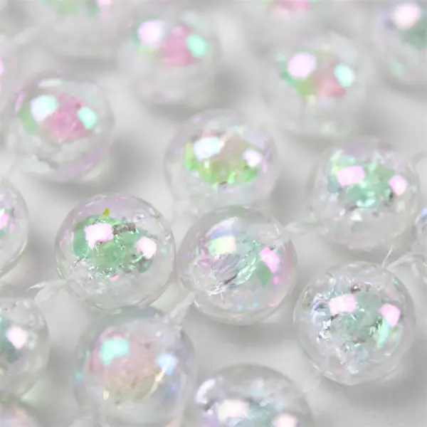 Wilton Iridescent Beaded Garland 24ft Holiday Decor Reflective